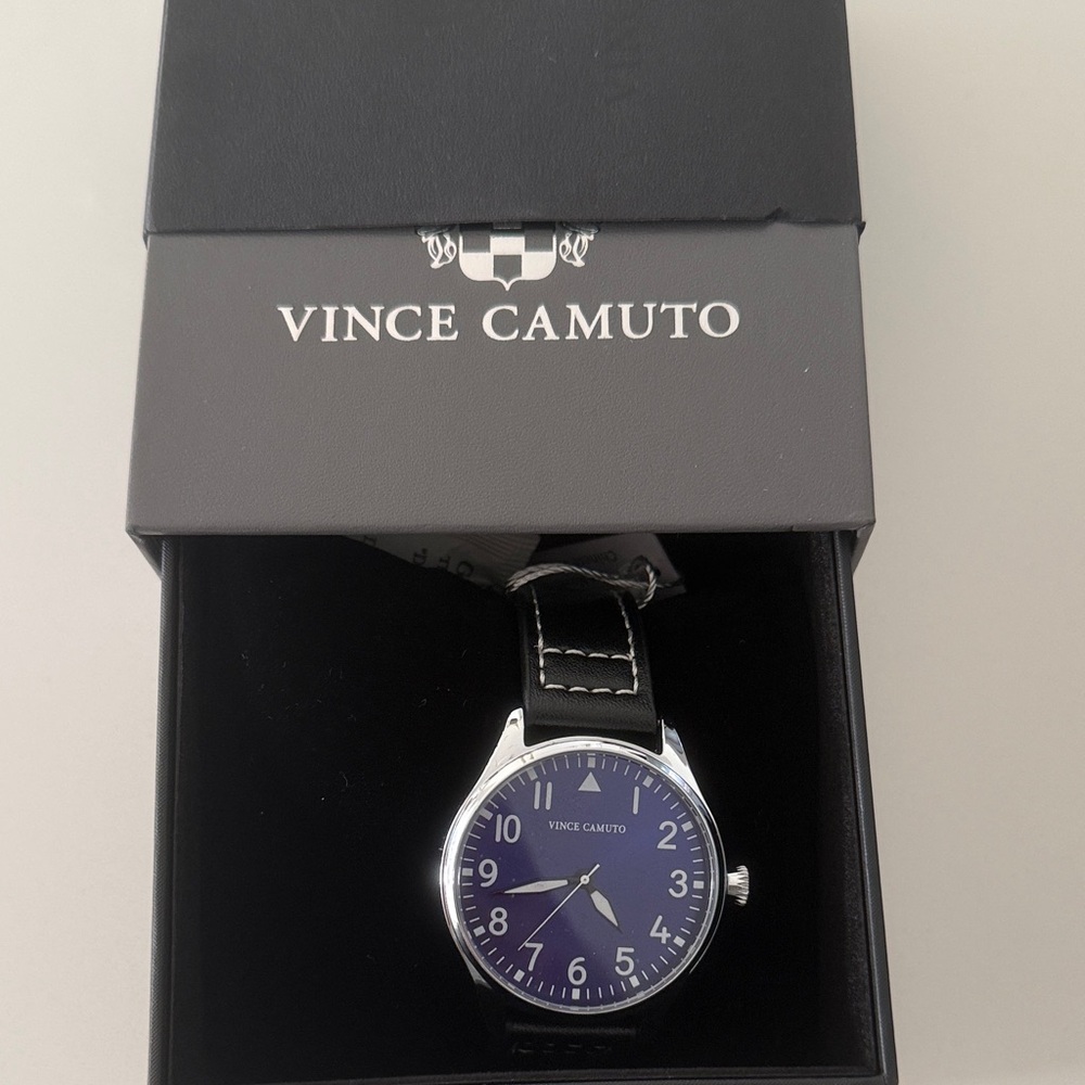 Vince Camuto Silver Watch with Purple Face